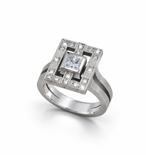 Charger l'image dans la galerie, Bague Darling – Or blanc 18 carats et diamants