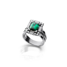 Charger l'image dans la galerie, Bague Chopin Tourmaline verte