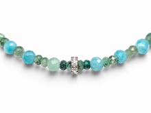 Charger l'image dans la galerie, Collier Amazonite et Emeraude
