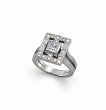 Charger l'image dans la galerie, Bague Darling – Or blanc 18 carats et diamants
