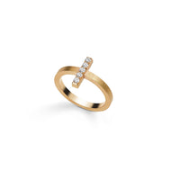 Bague Or Rose 18 Carats et Diamants - Néon