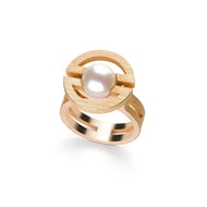 Bague Perle Or Rose Oxygène