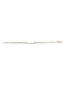 Bracelet Identité bébé avec une plaque et une Fleur Or jaune 18k