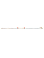 Bracelet identité bébé plaque avec Coccinelle Or jaune 18k