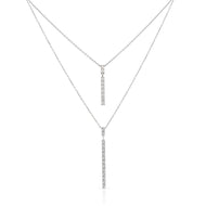 Collier Victoria Or Blanc et diamants