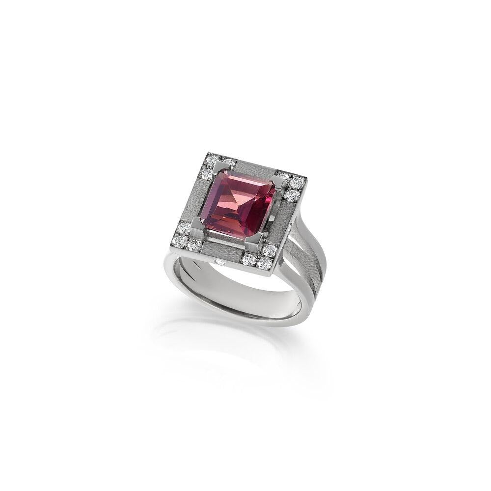 Bague Chopin en Tourmaline Rose