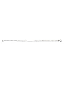 Bracelet identité bébé Or blanc 18k