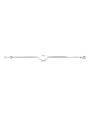 Bracelet Porte - Bonheur Or blanc 18k