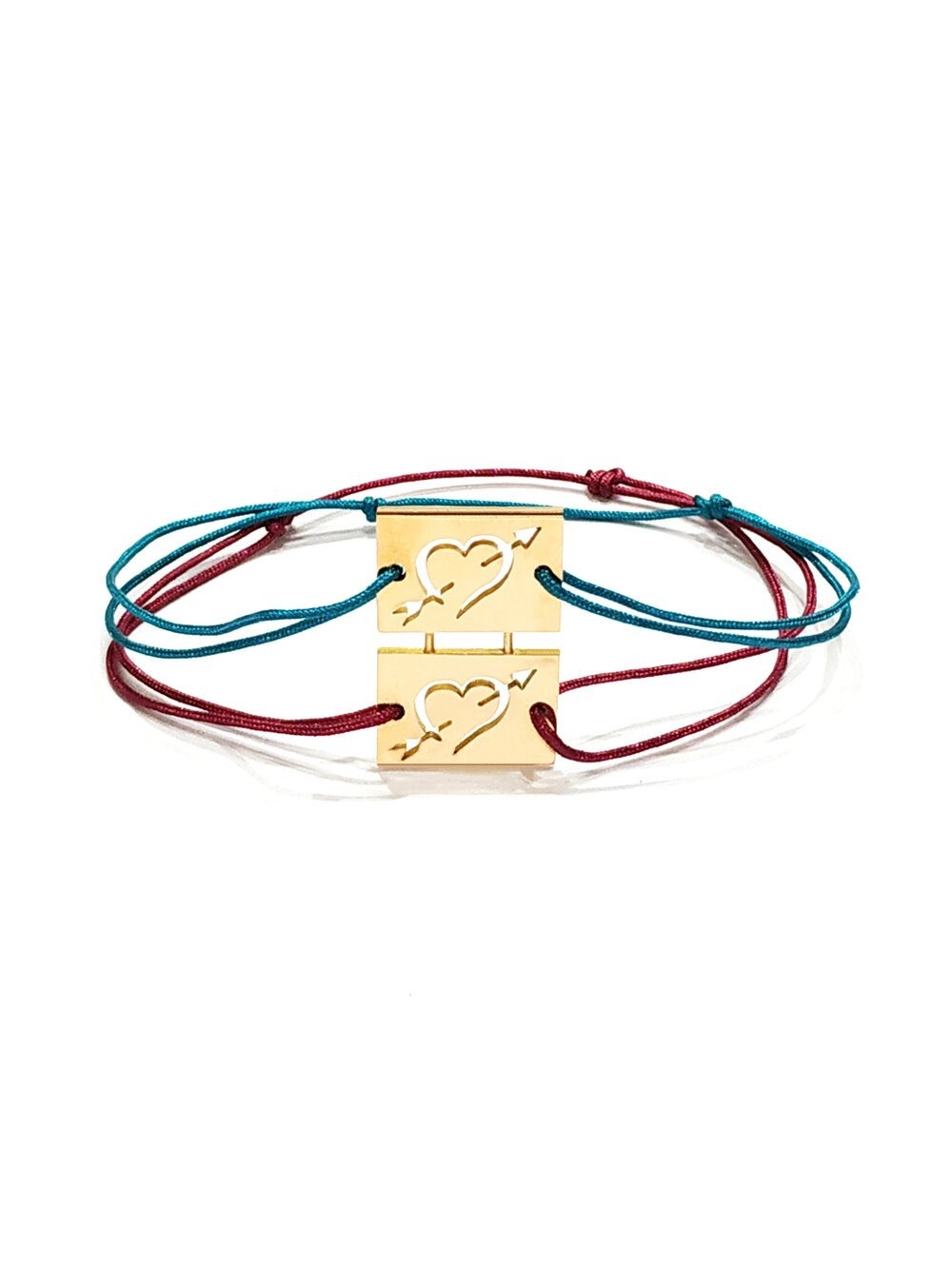 Bracelet Double Coeur à Craquer Or jaune 18k