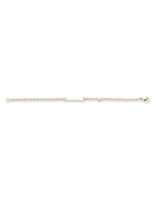 Bracelet Identité bébé et Diamant sur un cœur Or jaune 18k