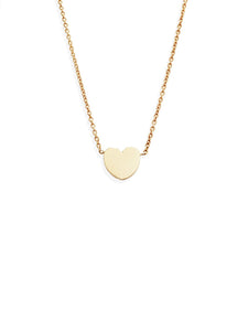 Collier Glam's Cœur grand modèle Or rose 18k