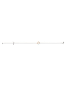 Bracelet Papillon bicolore réglable Or blanc et Or rose 18k