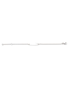 Bracelet identité bébé étoiles découpées or blanc 18k