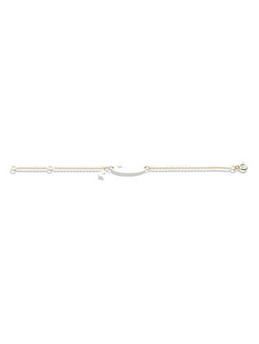 Bracelet identité bébé Papillon découpé Or jaune 18k