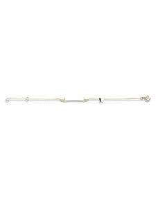 Bracelet identité bébé plaque Papillon Or jaune 18k