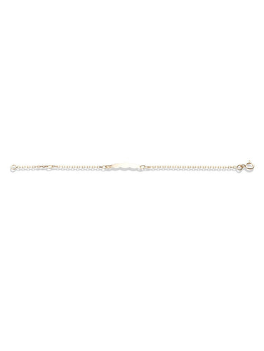 Bracelet Identité bébé nuage Or jaune 18k