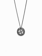 Collier Chance Or blanc 18k rhodié noir et Diamant